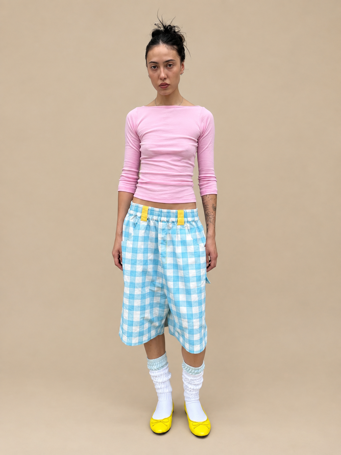 Gingham Shorts